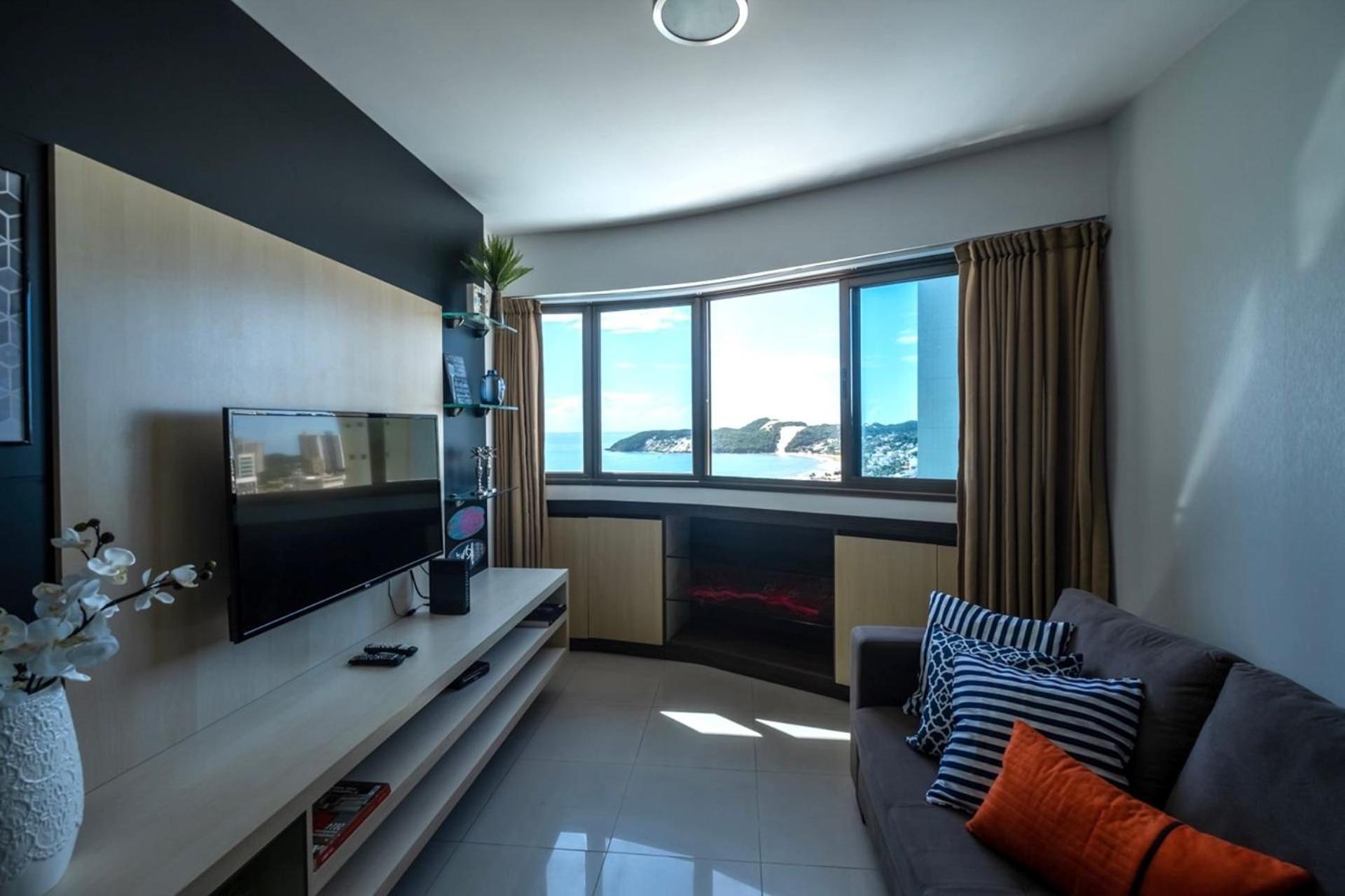 Flat Com 2 Quartos E Vista Mar Da Praia De Pontanegra-Wifi 300 Mb-Garagem-Familia-Criancas-Piscina-Pet Friendly Natal Exteriér fotografie